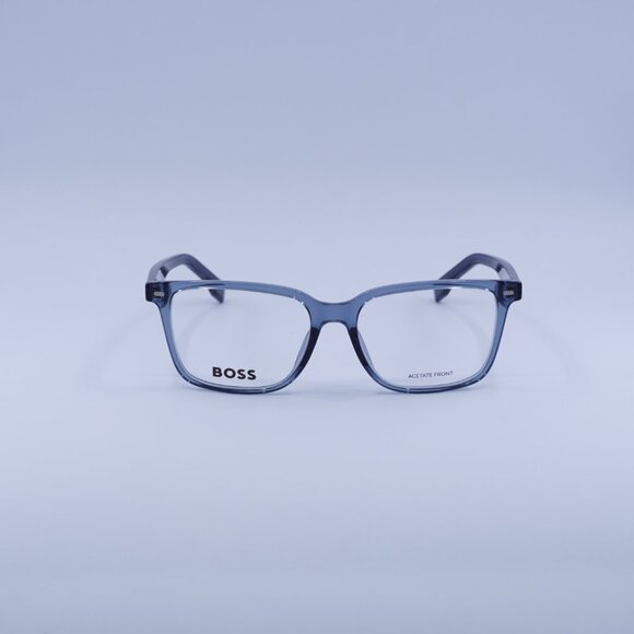 Hugo Boss BOSS 1480/F 0KB7 00 Eyeglasses Transparent Grey Square 55mm Frame - Picture 4 of 11